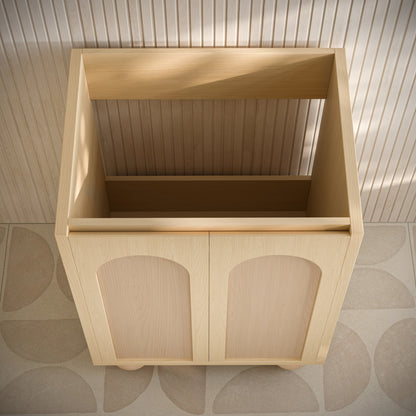 Porte 24" Freestanding Bathroom Vanity Cabinet without Top in Natural Oak
