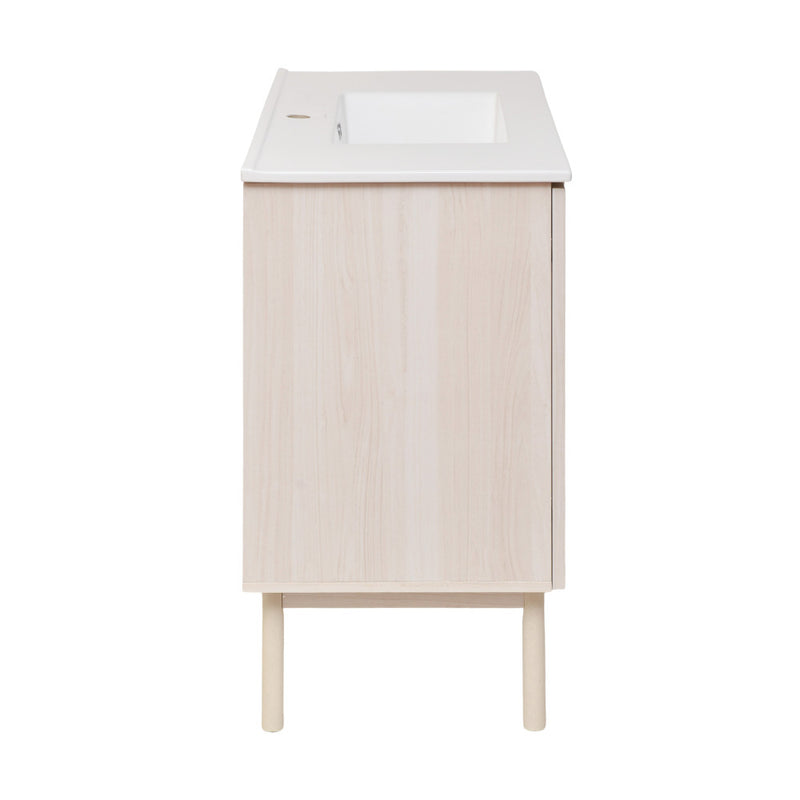 Classe 36" Freestanding Bathroom Vanity in White Oak with Sink Top