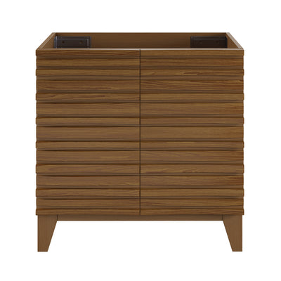 Cascade 30" Freestanding Bathroom Vanity Cabinet without Top in Brown Oak