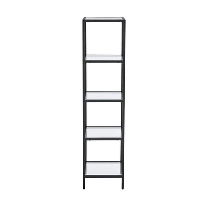 Pierre 16"x65"x14" Freestanding Linen Cabinet in Matte Black