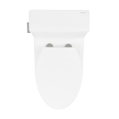 Cache Two-Piece Elongated Toilet Left Side Flush Handle Toilet 1.28 gpf