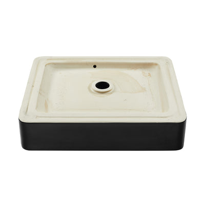 Concorde Rectangle Ceramic Vessel Sink, Matte Black