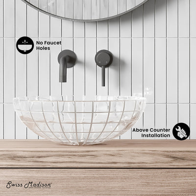 Virage 16.5" Round Glass Vessel Sink