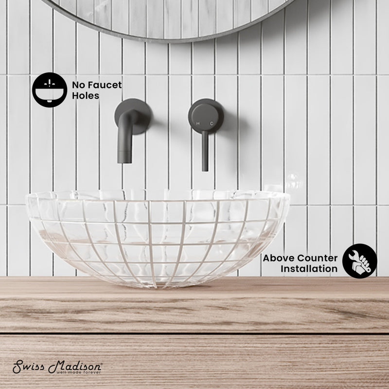 Virage 16.5" Round Glass Vessel Sink