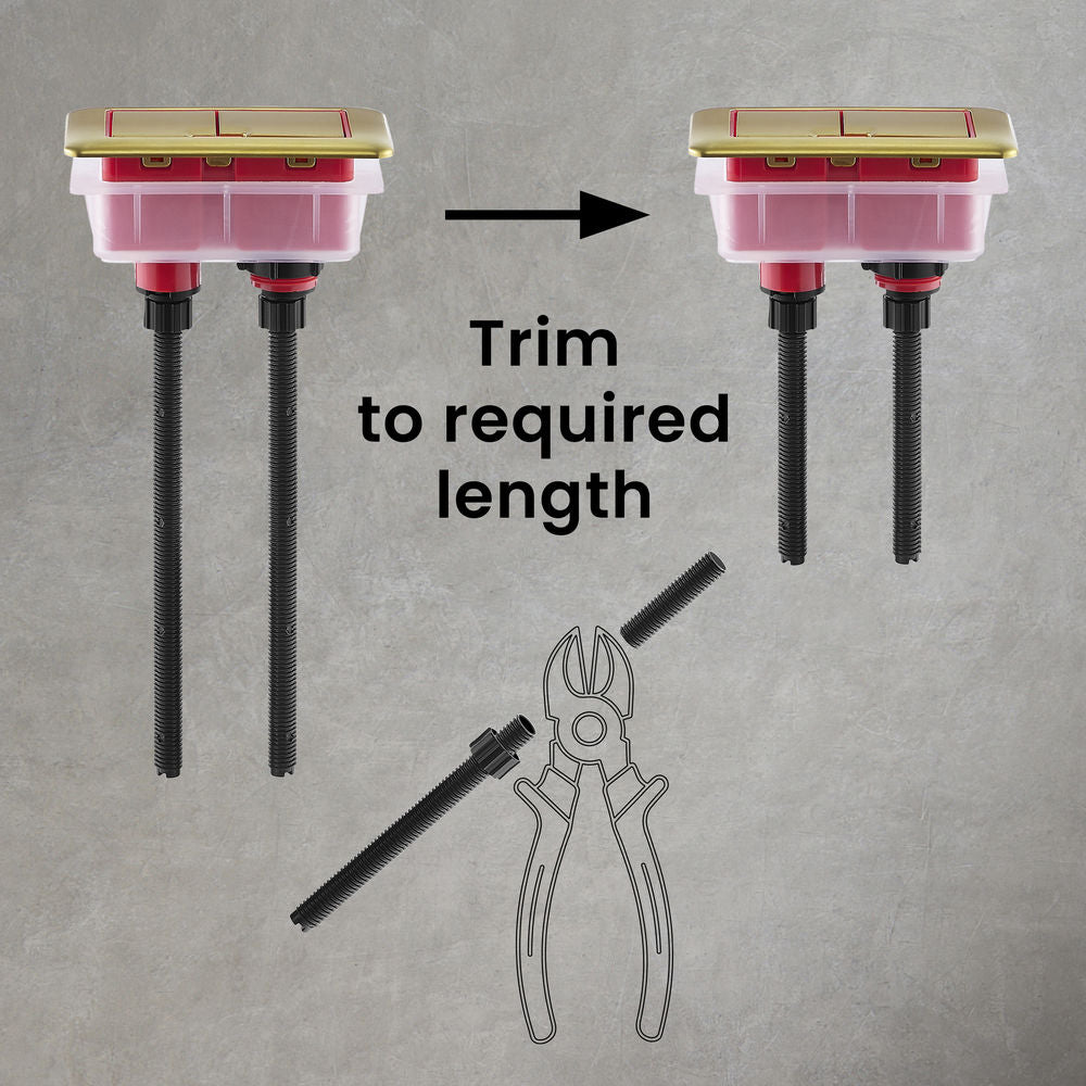 Toilet Hardware Brushed Gold (SM-1T106)