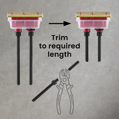 Toilet Hardware Brushed Gold (SM-1T106)