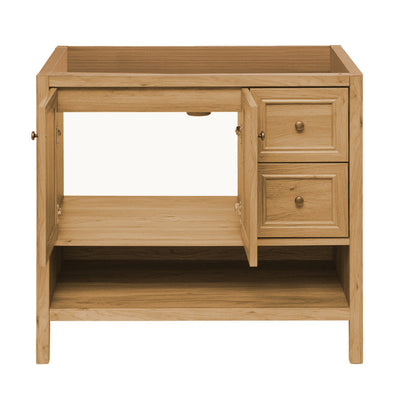 Château 36" Freestanding Bathroom Vanity Cabinet without Top in Golden Oak