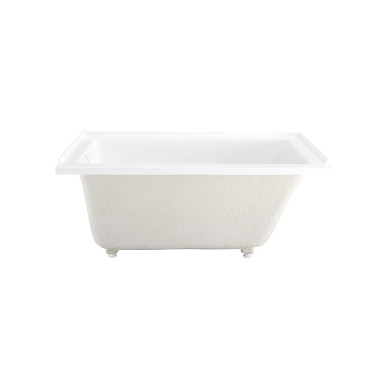 Voltaire 54 x 30 Left Drain Soaking Alcove Bathtub in Glossy White