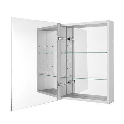 Cache 20 in. x 30 in. Mirrored Aluminum Medicine Cabinet