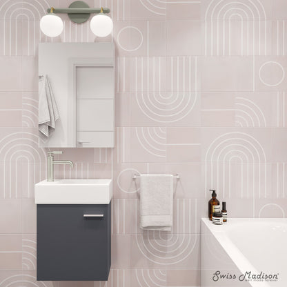 Colmer 18" Wall-Mounted Bathroom Vanity in Slate