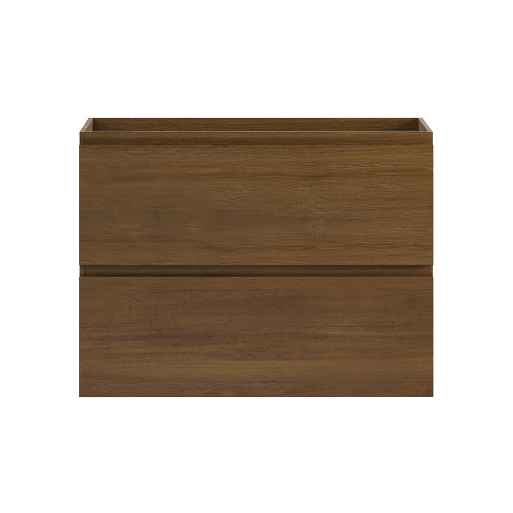 Liberte 30" Wall-Mounted Bathroom Vanity Cabinet without Top in Brown Oak