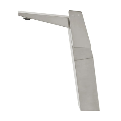 Carre Single Hole, Single-Handle, High Arc Bathroom Faucet in Brushed Nickel