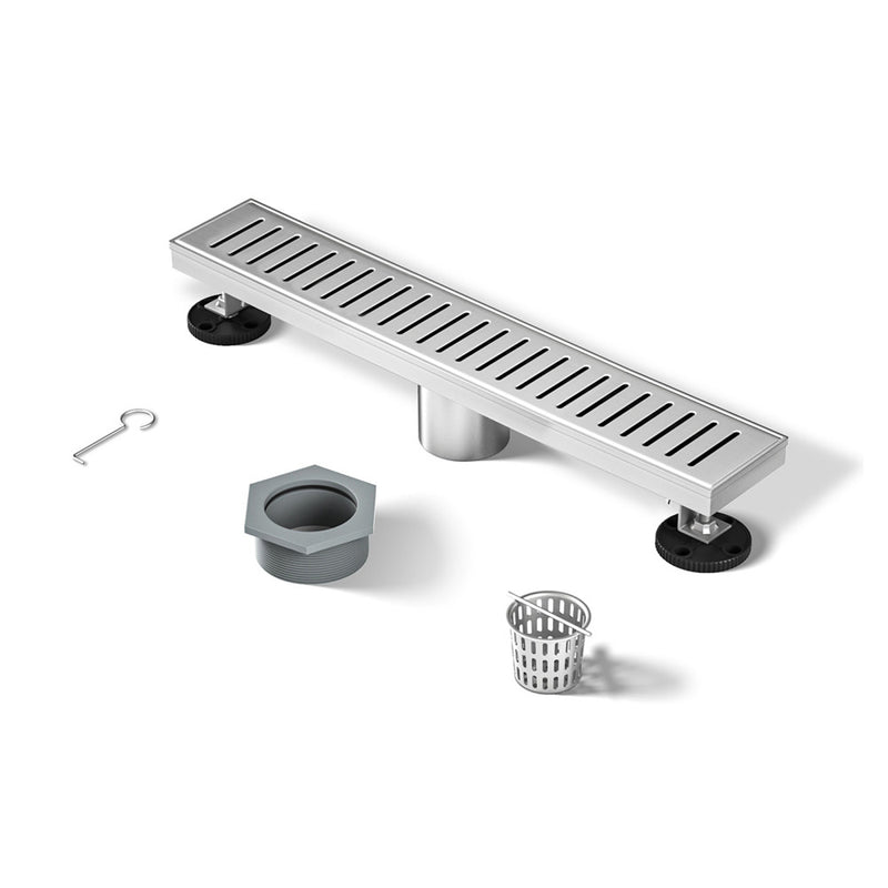 Voltaire 18" Stainless Steel Linear Shower Drain in Chrome