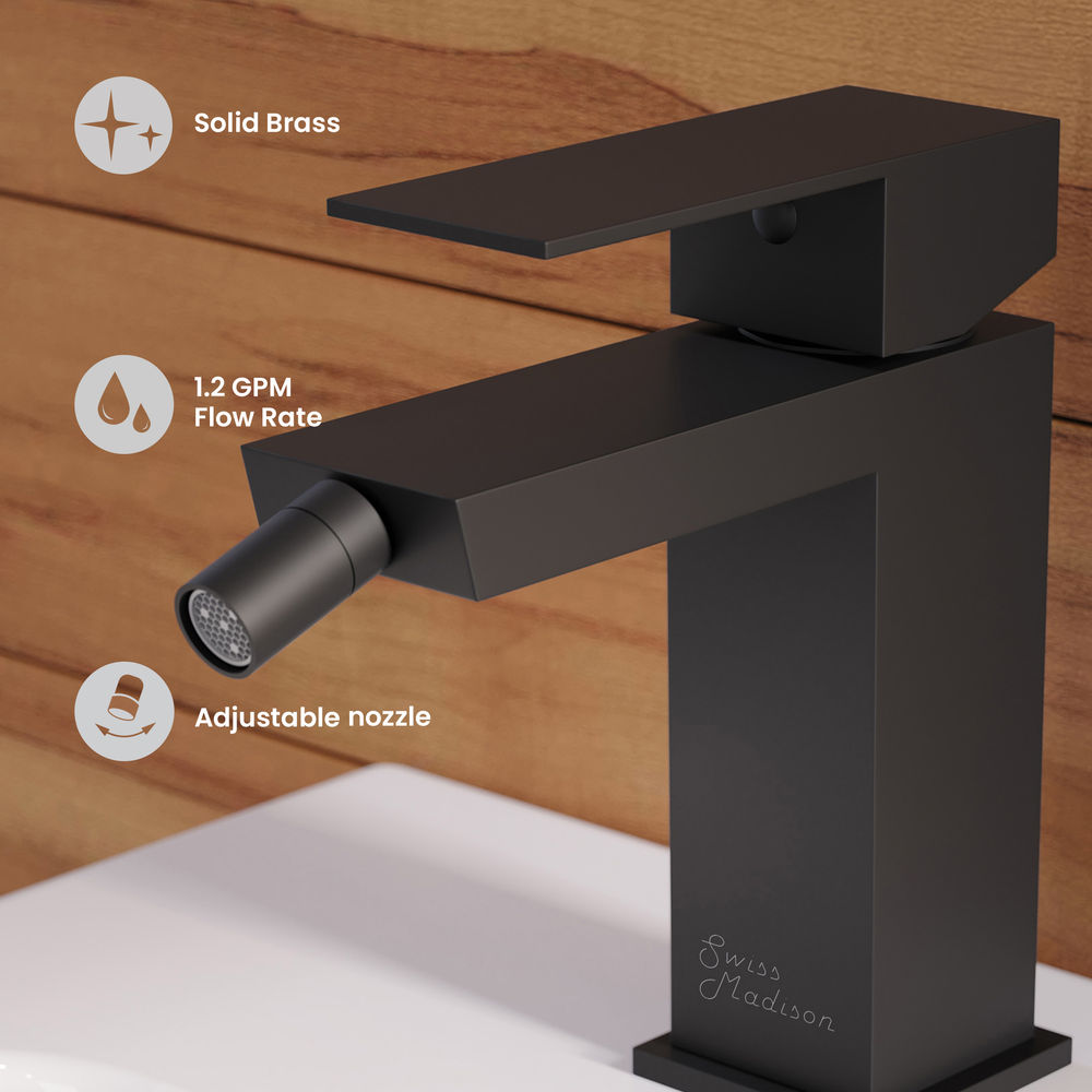 Concorde Bidet Faucet in Matte Black