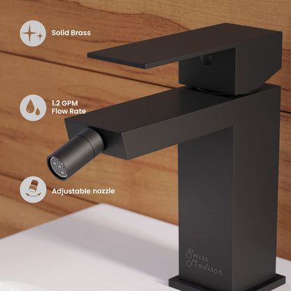 Concorde Bidet Faucet in Matte Black