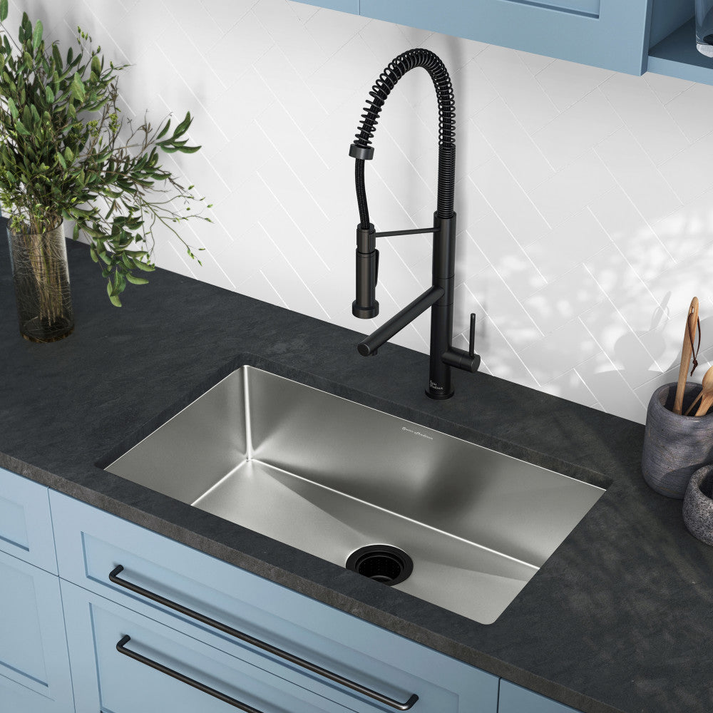 Rivage 30 x 18 Stainless Steel, Single Basin, Undermount Kitchen Sink