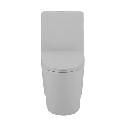 St. Tropez One-Piece Elongated Toilet Vortex™ Dual-Flush 1.1/1.6 gpf in Matte Gray