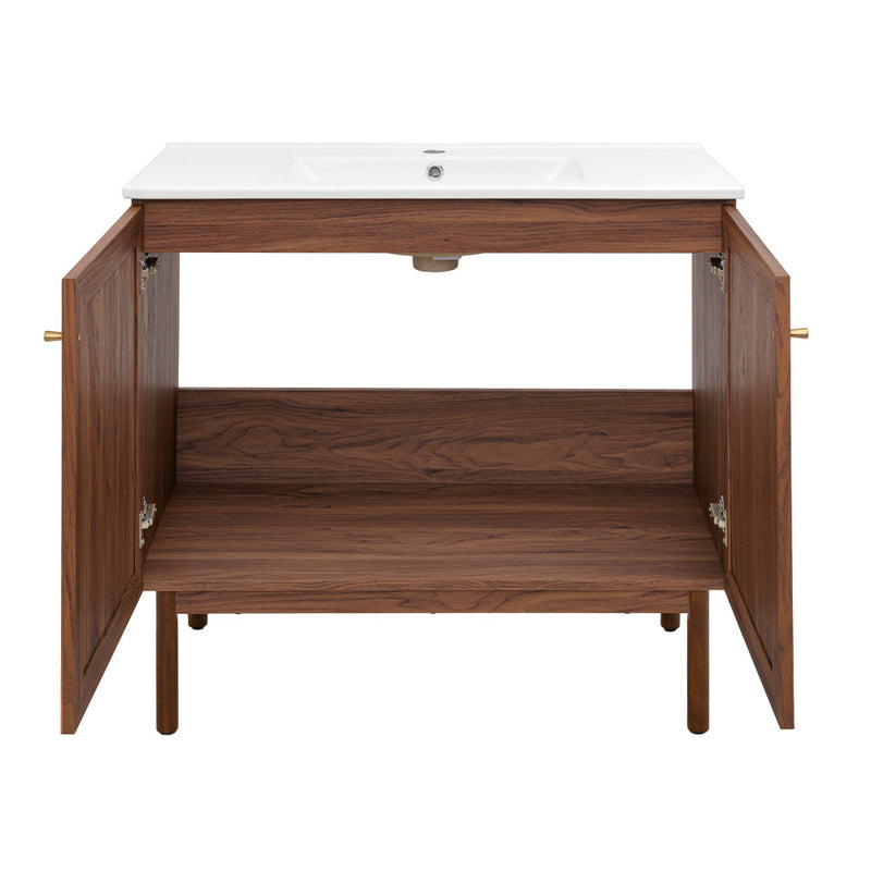 Classe 36" Bathroom Vanity in Dark Walnut