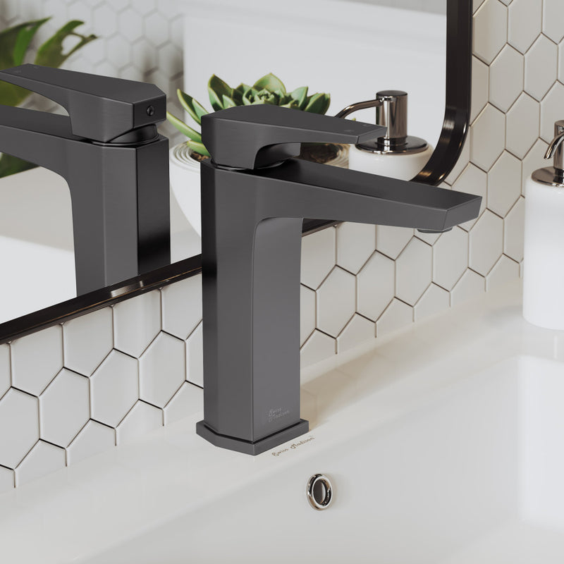 Voltaire Single Hole, Single-Handle, Bathroom Faucet in Gunmetal Grey