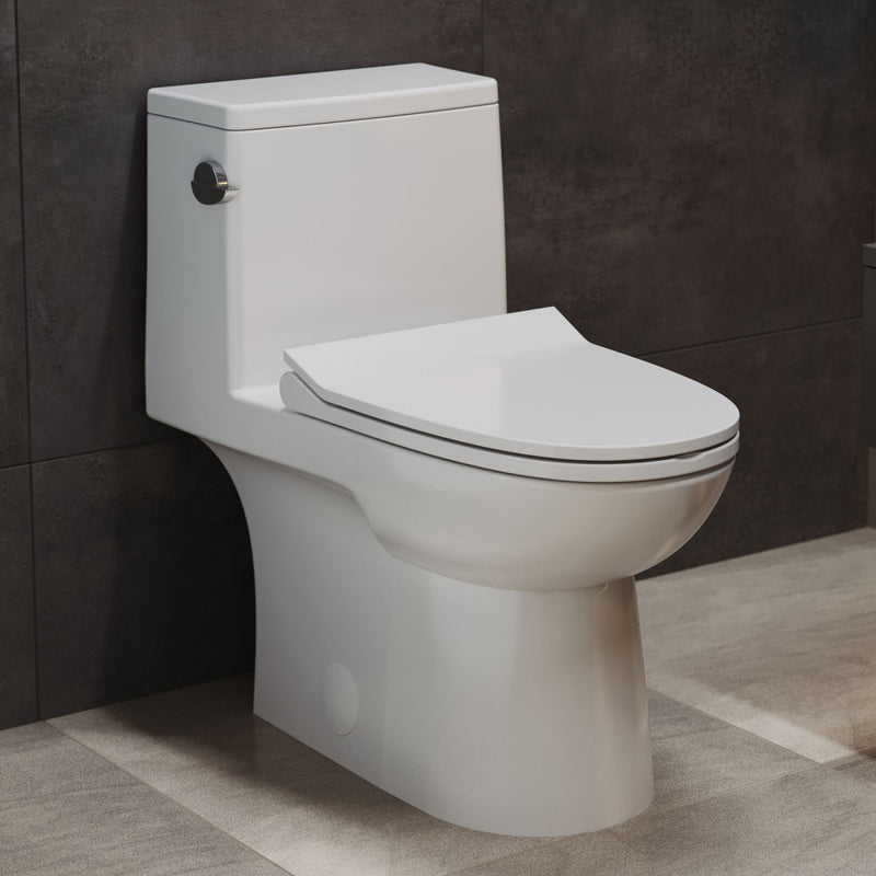 Daxton One-Piece Elongated Left Side Flush Toilet 1.28 gpf