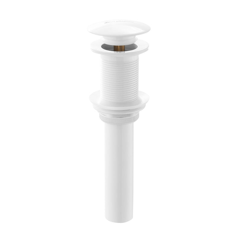 Residential Non-Overflow Pop Up Sink Drain 1.75 in Glossy White