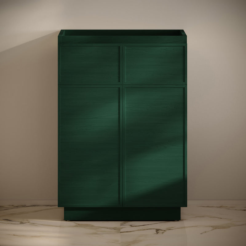 St. Tropez 24" Freestanding Bathroom Vanity Cabinet without Top in Green Oak