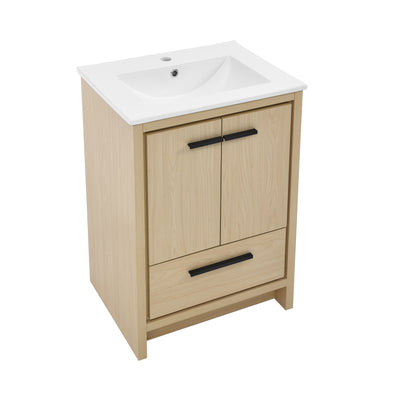 Virage 24 Freestanding, Bathroom Vanity in Natural Oak