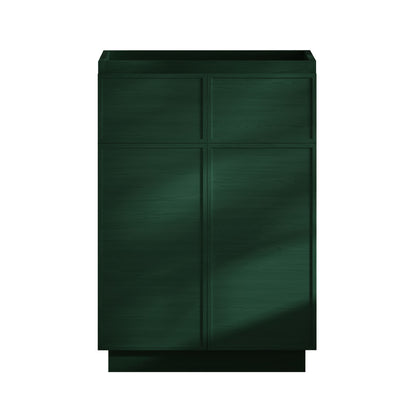 St. Tropez 24" Freestanding Bathroom Vanity Cabinet without Top in Green Oak