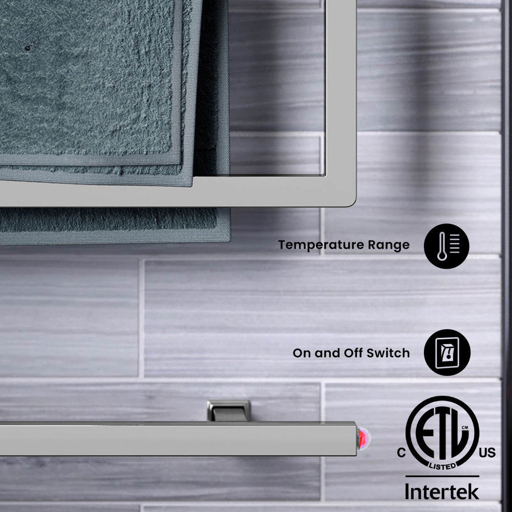 Voltaire 5-Bar Electric Towel Warmer in Chrome
