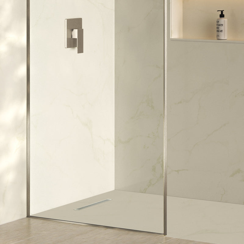 Voltaire 18" Stainless Steel Linear Shower Drain in Chrome