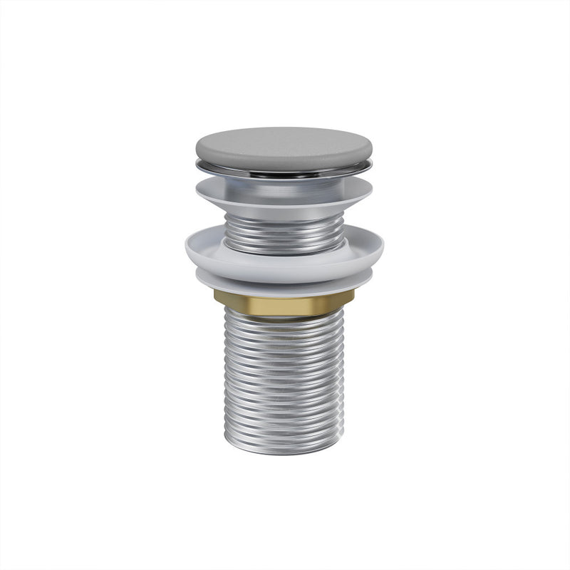 Lisse Concrete Bathroom Sink Non-Overflow Pop Up Drain in Matte Dark Gray