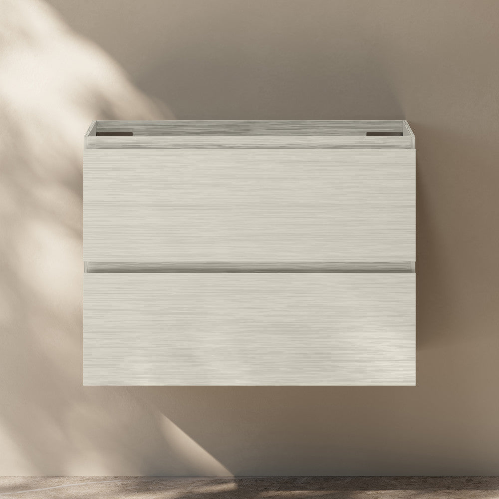 Liberte 30" Wall-Mounted Bathroom Vanity Cabinet without Top in White Oak