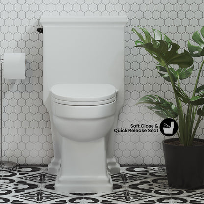 Voltaire One-Piece Elongated Toilet Side Flush 1.28 gpf