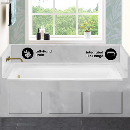 Voltaire 66" x 32" Left-Hand Drain Alcove Bathtub