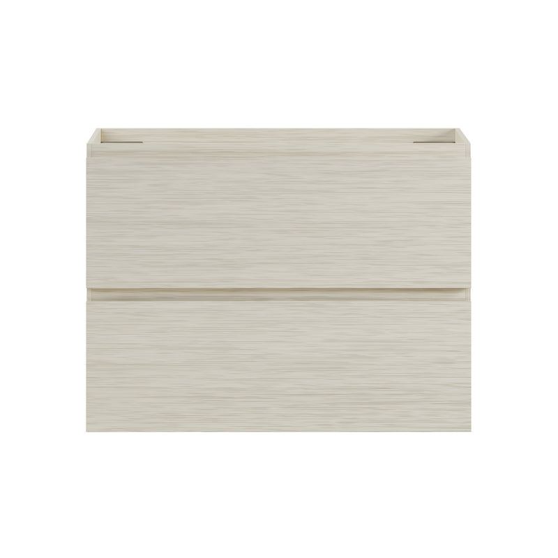 Liberte 30" Wall-Mounted Bathroom Vanity Cabinet without Top in White Oak