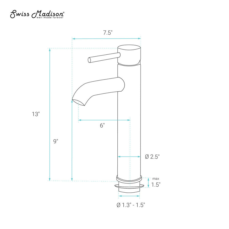 Ivy Single Hole, Single-Handle, High Arc Bathroom Faucet in Brushed Nickel