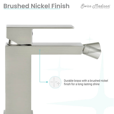 Concorde Bidet Faucet in Nickel