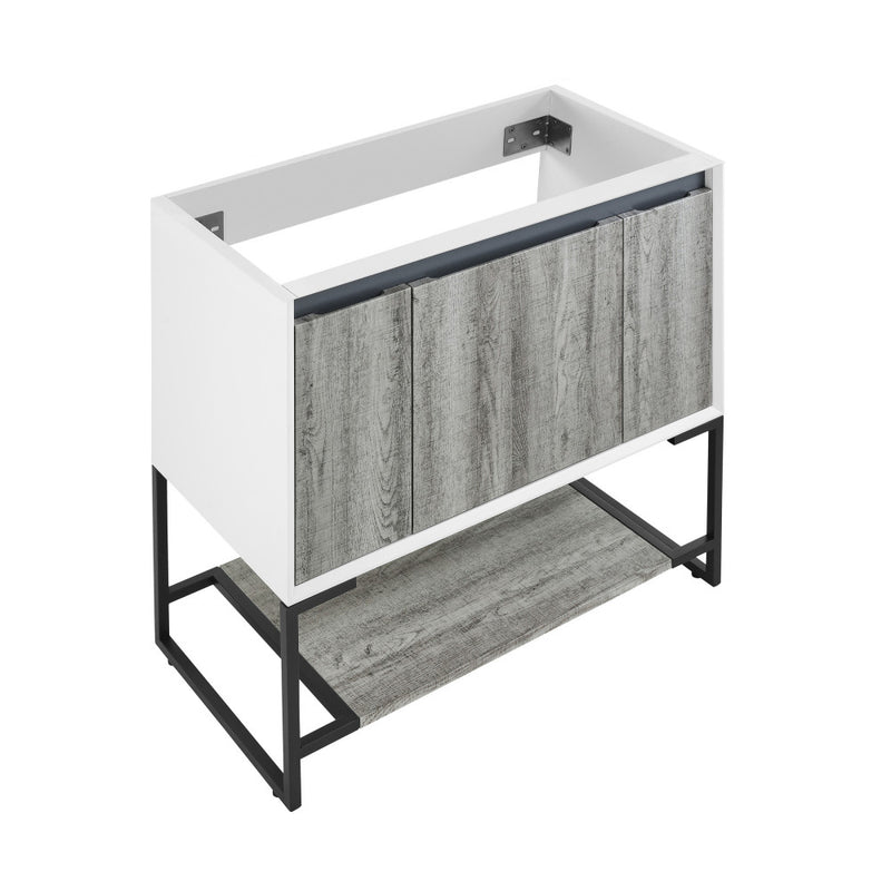 Marseille 36" Bathroom Vanity in Oak - Cabinet Only