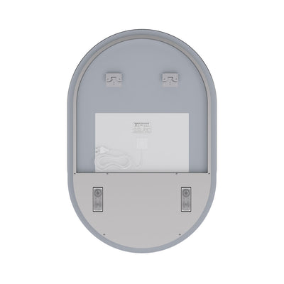 Aura 24" x 36" Pill Shaped LED Anti-Fog Smart Mirror with Bluetooth