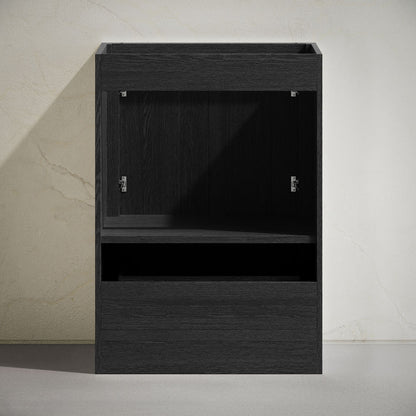 Virage 24" Freestanding Bathroom Vanity in Black Oak without Sink Top