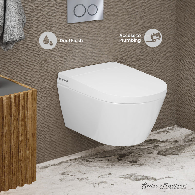 Hugo Smart Wall-Hung Toilet with Bidet Bundle (SM-ST080, SM-WCB02)