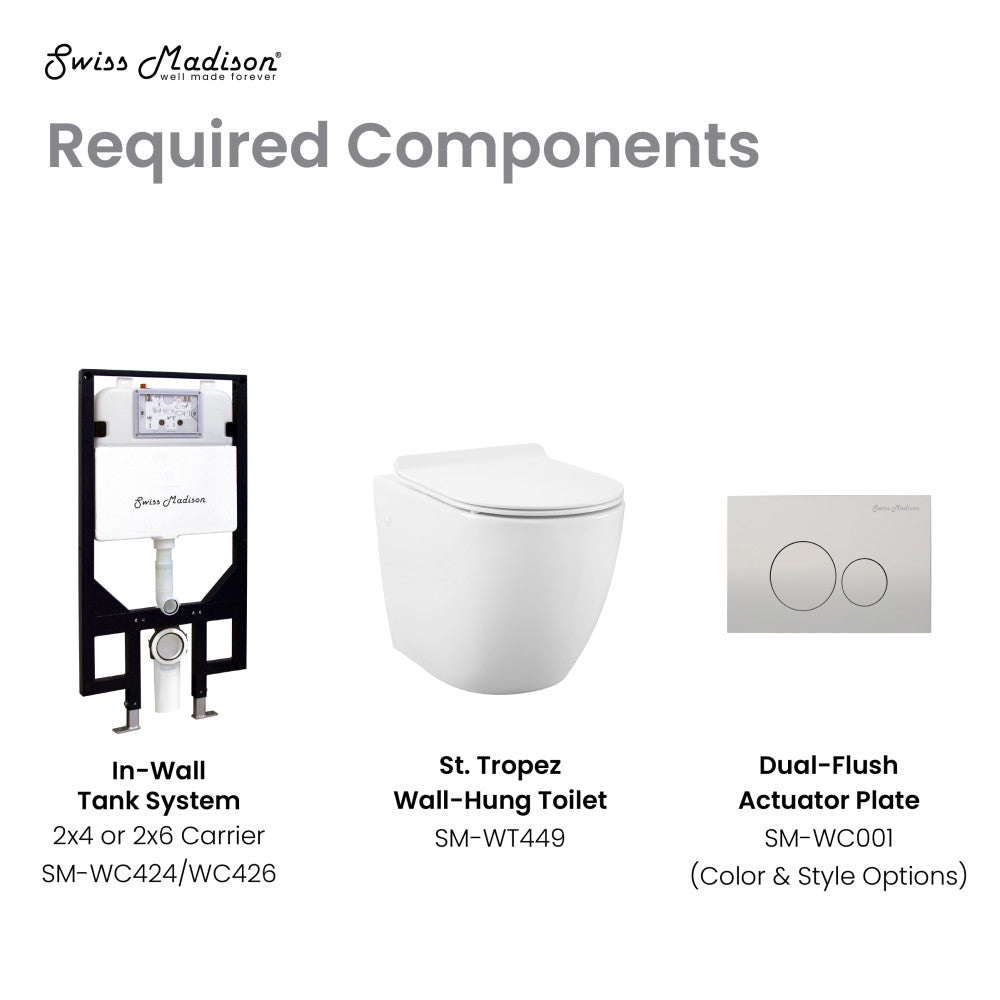 St. Tropez Wall-Hung Toilet Bowl Only – Swiss Madison - well made