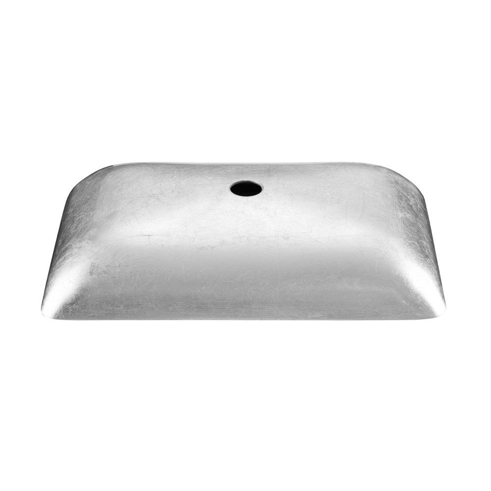 Cascade Rectangular Glass Vessel Sink with Faucet, Smoky Gray