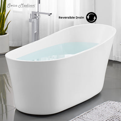 Sublime 67" Single Slipper Freestanding Bathtub