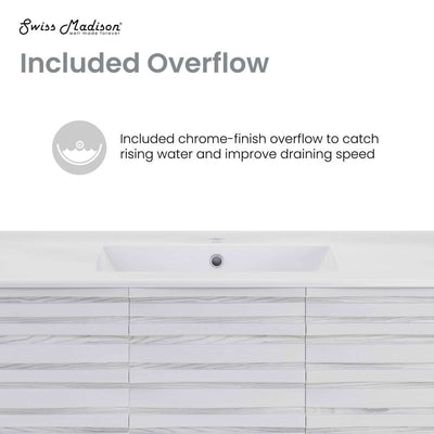 Cascade 36" Freestanding Bathroom Vanity in Natural oak with Sink Top