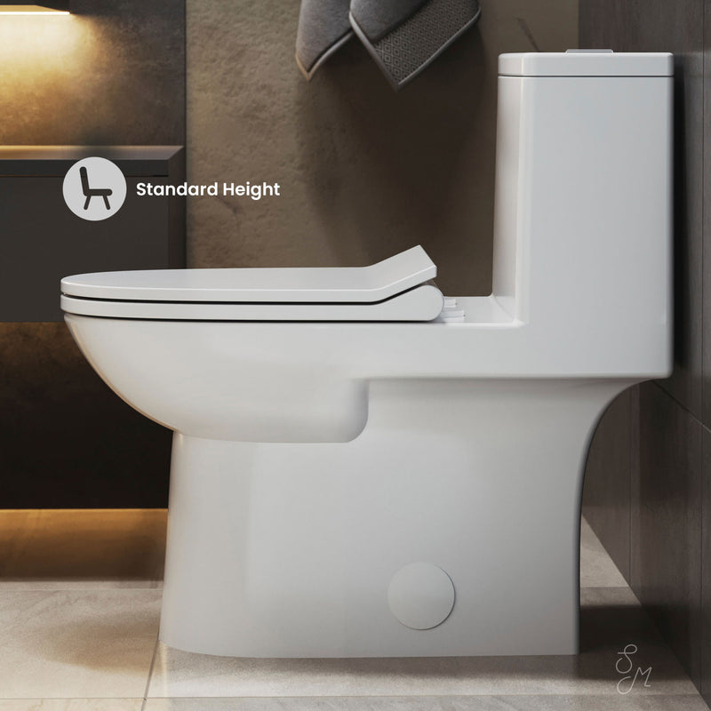 Daxton One-Piece Elongated Dual-Flush Toilet 1.1/1.6 gpf