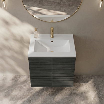 Voltaire 25 Vanity Top Sink with Single Faucet Hole