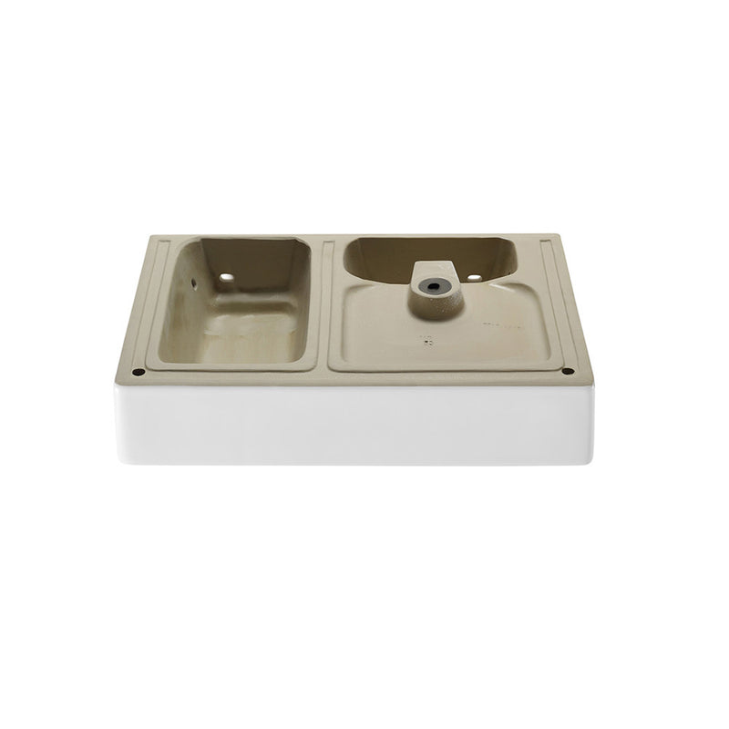 St. Tropez 30" Rectangle Wall-Mounted Sink with Left Side Faucet Mount