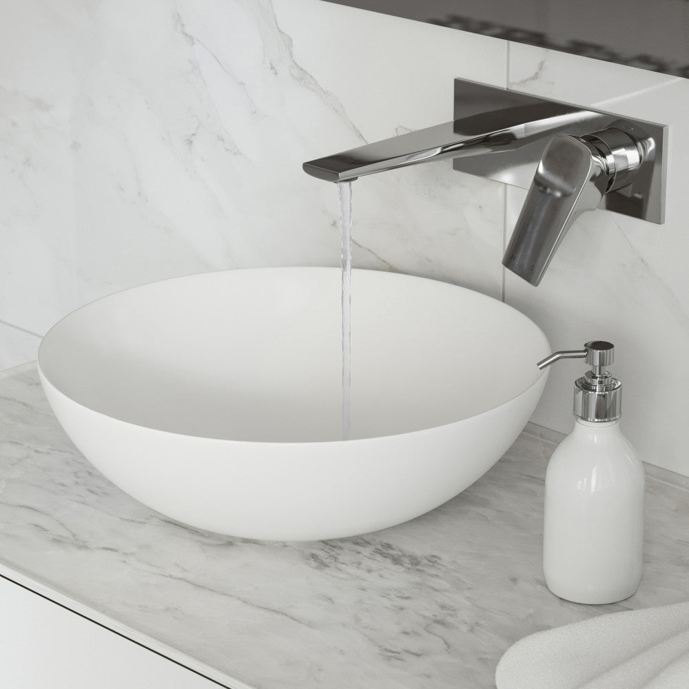 Monaco Single-Handle, Wall-Mount, Bathroom Faucet in Chrome
