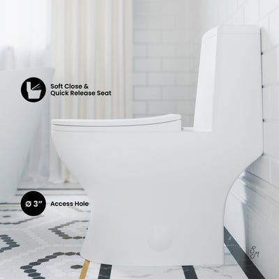 Ivy One-Piece Toilet Left Side Flush 1.28 gpf